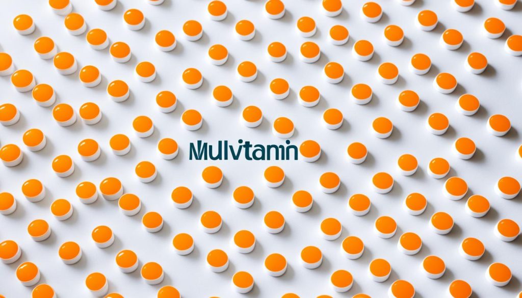 Auswahl von Multivitamin-Tabletten